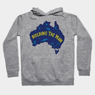 AUSSIE MAP HOLDING THE MAN Hoodie